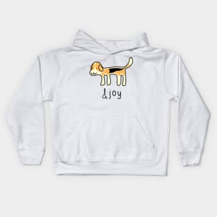 Cute Beagle Dog &joy Doodle Kids Hoodie